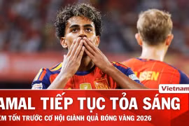 Yamal rực sáng trước Croatia, khiêm tốn về cơ hội giành Quả Bóng Vàng 2026