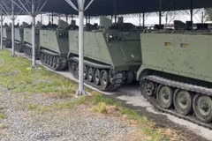 Xe bọc thép chở quân M113 của Italy. (Nguồn: Militarnyi)