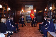 Tổng Bí thư, Chủ tịch nước Tô Lâm tiếp ông Chip Kaye, Chủ tịch Tập đoàn Warburg Pincus. (Ảnh: Thống Nhất/TTXVN)