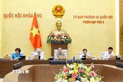 Chủ tịch Quốc hội Trần Thanh Mẫn phát biểu. (Ảnh: Doãn Tấn/TTXVN)