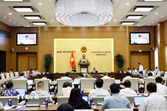 Quang cảnh một phiên họp của Ủy ban Thường vụ Quốc hội. (Ảnh: Doãn Tấn/TTXVN)