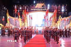 Lễ hội Côn Sơn, Kiếp Bạc mùa Thu năm 2026 diễn ra từ ngày 26/9 đến ngày 4/10/2026 với nhiều hoạt động phong phú, kết hợp giữa nghi lễ truyền thống, tưởng niệm các bậc tiền nhân, biểu diễn văn hóa nghệ thuật, trải nghiệm di sản, quảng bá du lịch, làng nghề, sản phẩm đặc trưng của Hải Phòng và xúc tiến thương mại. (Ảnh: Mạnh Minh/TTXVN)
