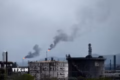 Toàn cảnh Khu liên hợp Công nghiệp Hóa dầu Jose Antonio Anzoategui tại bang Anzoategui, Venezuela. (Ảnh: THX/TTXVN phát)