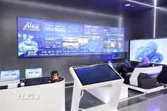 Trung tâm hợp tác đổi mới trí tuệ nhân tạo Trung Quốc-ASEAN tích hợp sâu sắc công nghệ tương lai. (Ảnh: Công Tuyên/TTXVN)