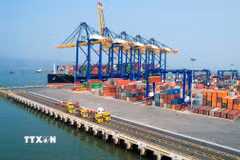 Cảng quốc tế Lạch Huyện, thành phố Hải Phòng. (Ảnh: Hoàng Ngọc/TTXVN)