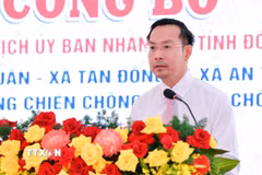 Ông Nguyễn Thanh Nhàn, Phó Bí thư Tỉnh ủy, Chủ tịch Ủy ban Nhân dân tỉnh Đồng Tháp. (Ảnh: Hồng Nhung/TTXVN)