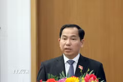 Tổng Thư ký, Chủ nhiệm Văn phòng Quốc hội Lê Quang Mạnh phát biểu. (Ảnh: Tuấn Anh/TTXVN)