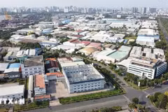 Một góc Khu chế xuất Tân Thuận, Thành phố Hồ Chí Minh. (Ảnh: Trung Tuyến/TTXVN)