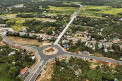 Doanh nghiệp Đan Mạnh đầu tư hơn 1290 tỷ đồng xây dựng dự án may mặc chất lượng cao tại Bình Địn. (Ảnh: Vũ Sinh/TTXVN)