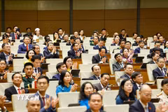 Phiên Bế mạc Kỳ họp thứ Nhất, Quốc hội khóa XVI. (Ảnh: Doãn Tấn/TTXVN)