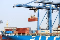 Các cảng tại Thành phố Hồ Chí Minh luôn tấp nập các tàu làm hàng. (Ảnh: Tiến Lực/TTXVN)