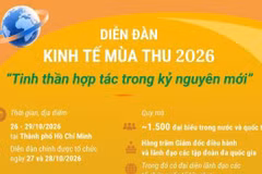 Diễn đàn Kinh tế Mùa Thu 2026: “Tinh thần hợp tác trong kỷ nguyên mới”