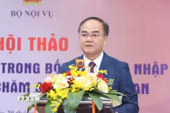 Thứ trưởng Bộ Nội vụ Vũ Chiến Thắng. (Ảnh: Công Toán/TTXVN phát)