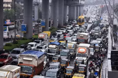 Đường phố ở Mumbai, Ấn Độ. (Nguồn: ANI/TTXVN)