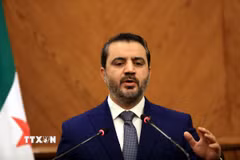 Ngoại trưởng Syria Asaad al-Shibani và Giám đốc Cơ quan tình báo Mossad của Israel, ông Roman Gofman, đã có cuộc gặp tại Amman, Jordan với sự tham dự của các quan chức Mỹ. (Ảnh: THX/TTXVN)