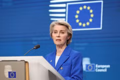Chủ tịch Ủy ban châu Âu Ursula von der Leyen. (Nguồn: THX/TTXVN)
