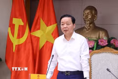Phó Thủ tướng Trần Hồng Hà phát biểu. (Ảnh: Văn Điệp/TTXVN)