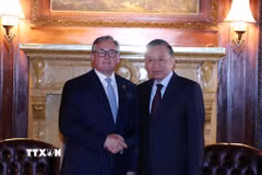 Tổng Bí thư, Chủ tịch nước Tô Lâm tiếp ông Eric M. Hambly, Chủ tịch kiêm Tổng Giám đốc điều hành, Thành viên Hội đồng quản trị Tập đoàn Murphy Oil. (Ảnh: Thống Nhất/TTXVN)