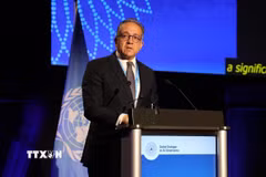 Tổng Giám đốc UNESCO Khaled El-Enany. (Ảnh: Anh Hiển/TTXVN)