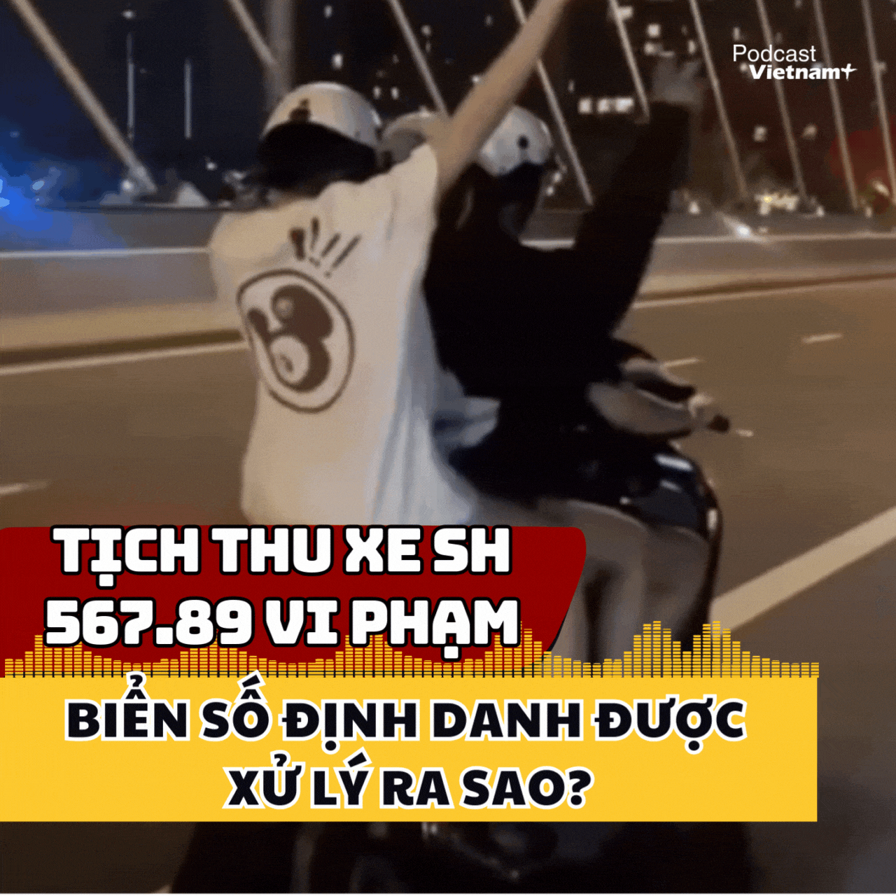 Công an TP. Hồ Chí Minh: Xe SH 567.89 vi phạm bị tịch thu, biển số định danh được xử lý ra sao? 