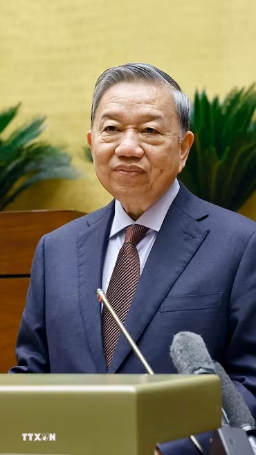 Tổng Bí thư Tô Lâm phát biểu chỉ đạo. (Ảnh: Doãn Tấn/TTXVN)