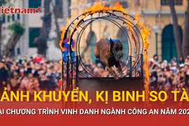 Chó nghiệp vụ, ngựa kỵ binh so tài tại sự kiện vinh danh công an Việt Nam