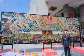 Câu chuyện sau bức tranh 3 tấn về Bác Hồ đạt kỷ lục Guinness