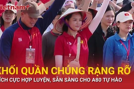 13 khối quần chúng Nhân dân hợp luyện, sẵn sàng diễu hành cho A80