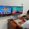 Hơn 3.200 điểm cầu truyền hình đã được VNPT triển khai kết nối về Trung ương để lãnh đạo cấp xã/phường có thể họp trực tuyến, tiết kiệm thời gian và đảm bảo công việc được liên tục cập nhật. (Ảnh: PV/Vietnam+)