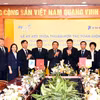 PVcomBank và VNPT hợp tác chiến lược, kết nối sức mạnh tài chính và công nghệ số. (Ảnh: PV/Vietnam+)