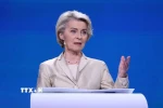 Chủ tịch Ủy ban châu Âu (EC) Ursula von der Leyen. ̣̣(Ảnh: THX/TTXVN)