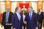 Tổng Bí thư Tô Lâm tiếp ông Daniel Rosen, Giám đốc điều hành Tập đoàn Rosen Partners LLC (Hoa Kỳ). (Ảnh: Thống Nhất/TTXVN)