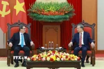 Tổng Bí thư Tô Lâm tiếp Bộ trưởng Ngoại giao Cuba Bruno Rodríguez Parrilla. (Ảnh: Thống Nhất/TTXVN)