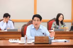 Chủ tịch nước Lương Cường chủ trì làm việc với Ban Thường vụ Tỉnh ủy Đồng Nai. (Ảnh: An Đăng/TTXVN)
