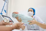 Phòng chăm sóc trẻ sơ sinh Bệnh viện Phụ sản Hà Nội. (Ảnh: Minh Quyết/TTXVN)