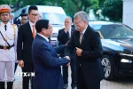 Thủ tướng Phạm Minh Chính hội kiến Chủ tịch Quốc hội Hungary Kover Laszlo đang có chuyến thăm chính thức Việt Nam. (Ảnh: Dương Giang/TTXVN)