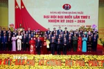 Ban Chấp hành Đảng bộ tỉnh Quảng Ngãi nhiệm kỳ 2025-2030 gồm 68 đồng chí ra mắt Đại hội. (Ảnh: Lê Phước Ngọc/TTXVN)