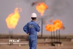 Cơ sở khai thác dầu của Iran trên đảo Khark. (Ảnh: IRNA/TTXVN)