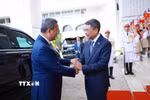 Thủ tướng Lê Minh Hưng đón Thủ tướng Campuchia Hun Manet thăm chính thức Việt Nam và tham dự Diễn đàn Tương lai ASEAN lần thứ ba. (Ảnh: Dương Giang/TTXVN)