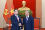 Tổng Bí thư Tô Lâm tiếp Đại sứ Hoa Kỳ tại Việt Nam Marc E. Knapper. (Ảnh: Thống Nhất/TTXVN)