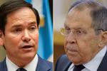 Ngoại trưởng Mỹ Marco Rubio (trái) và người đồng cấp Nga Sergei Lavrov. (Nguồn: AFP)