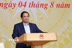 Thủ tướng Phạm Minh Chính chủ trì phiên họp lần thứ nhất của Ban Chỉ đạo quốc gia về phát triển kinh tế tư nhân. (Ảnh: Dương Giang/TTXVN)