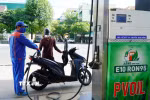 Một điểm bán xăng E10 RON95. (Ảnh: Lê Phước Ngọc/TTXVN)