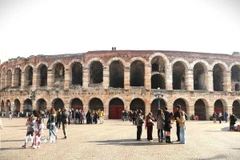 Đấu trường Verona (Arena di Verona). (Ảnh: Thanh Hải/TTXVN)
