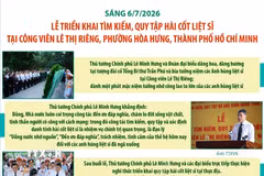 Lễ triển khai tìm kiếm, quy tập hài cốt liệt sỹ tại Công viên Lê Thị Riêng 