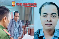 Cơ quan Cảnh sát điều tra tống đạt các quyết định tố tụng đối với Lê Hữu Tính. (Nguồn: Công an nhân dân) 