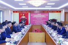 Quang cảnh buổi làm việc. (Ảnh: Phương Hoa/TTXVN)