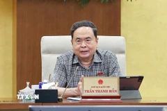 Chủ tịch Quốc hội Trần Thanh Mẫn phát biểu. (Ảnh: Doãn Tấn/TTXVN)
