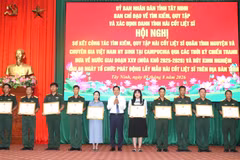 Tây Ninh: Quy tập 519 hài cốt liệt sỹ, tăng tốc xác định danh tính bằng ADN