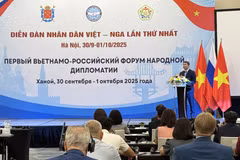 Quang cảnh Diễn đàn Nhân dân Việt - Nga lần thứ nhất. (Ảnh: Hải Ngọc/TTXVN)